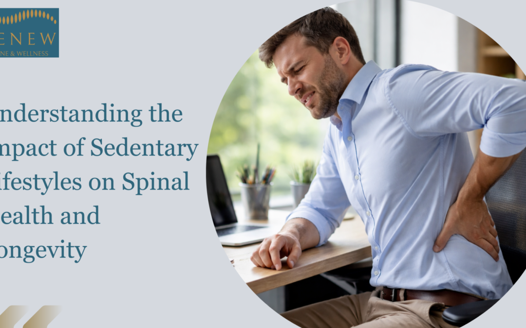 Office worker holding lower back in pain while seated at desk.